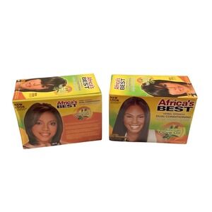 Africa's Best Herbal Intensive Dual Conditioning‎ No-Lye Relaxer System 2 Boxes